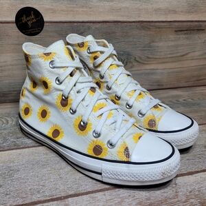Converse Chuck Taylor All Star Shoes Size 7.5 Sunflower Hi Top Platform